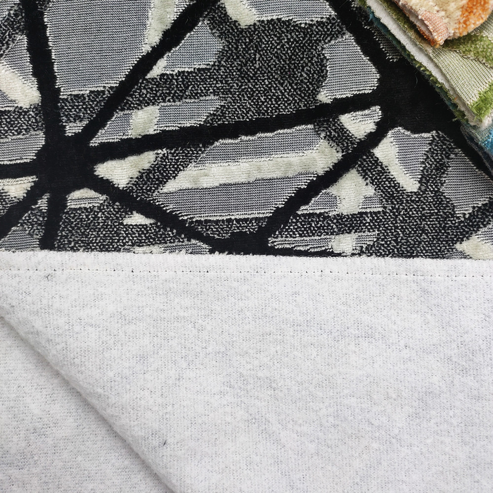 Geometrica Design LAETUS Polyester Jacquard Cuttura Contumam Velvet Stibadium fabricae 