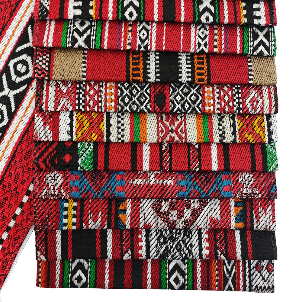 Lince Geometric Linen Linen Stibadium fabricae Jacquard Sadu Stibadium fabricae 