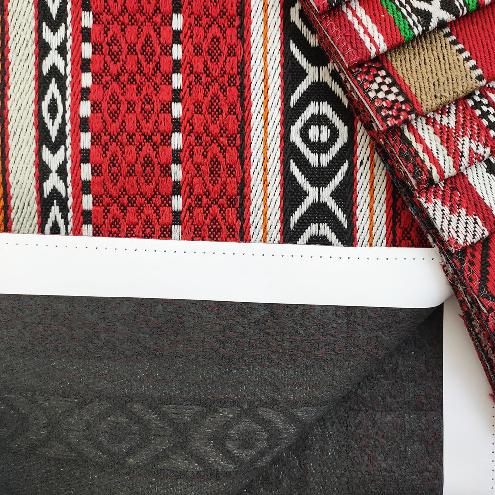 Lince Geometric Linen Linen Stibadium fabricae Jacquard Sadu Stibadium fabricae 