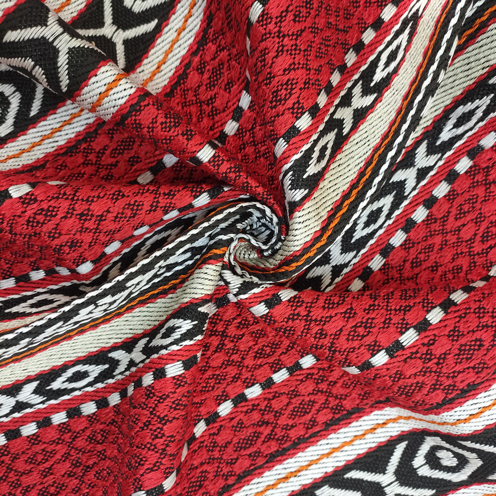 Lince Geometric Linen Linen Stibadium fabricae Jacquard Sadu Stibadium fabricae 