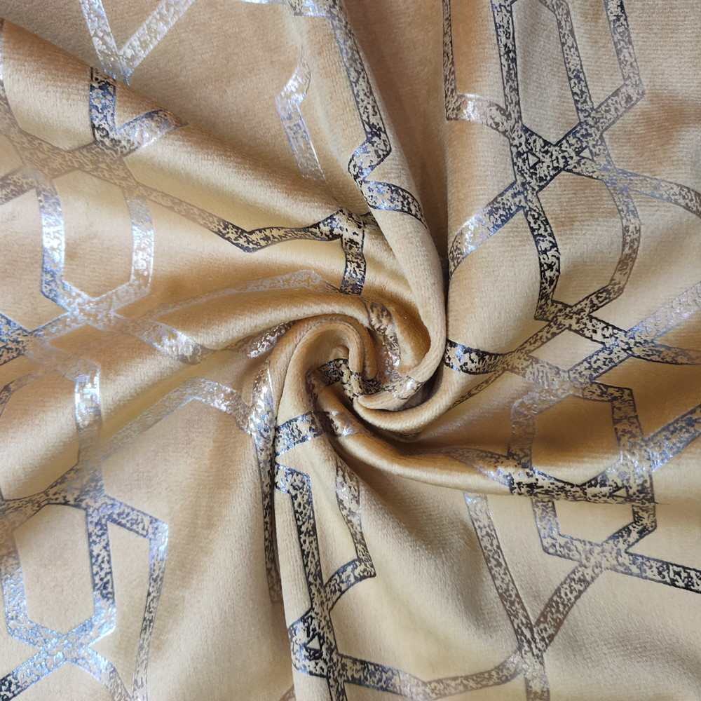 Creative Geometrica Exemplar Aurum Foil Print Holland Hollandiae Hollauda Stibadium Furniture Fabric